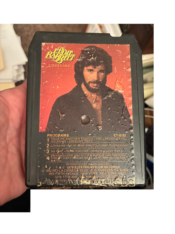 Eddie Rabbitt Loveline 8-Track Cartridge Tape 1979 Elektra Country Rock