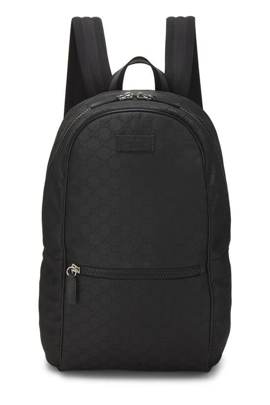 GUCCI BLACK NYLON SLIM BACKPACK