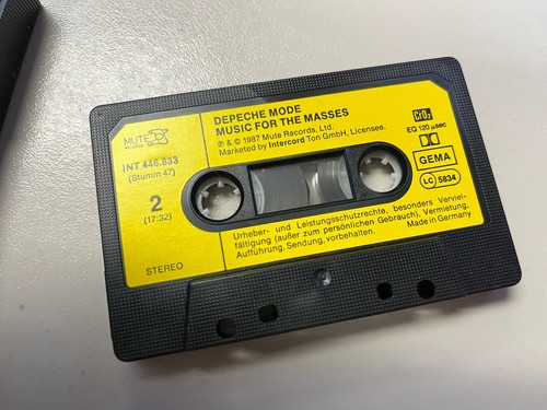 Depeche Mode Music For The Masses Cassette *Rare BONUS TRACKS* 1987 Germany - Picture 6 of 8