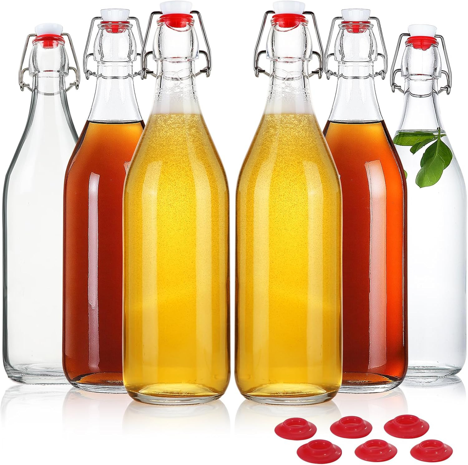 32oz Flip Top Beer Brewing Bottle With Stopper For Home