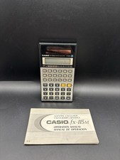 Vintage Casio fx-115M Scientific Calculator C-Power Tested Works w/ Manual Case