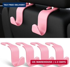 4-Pack Car Headrest Hooks Holds 55lbs Seat Storage Organizer for Bags