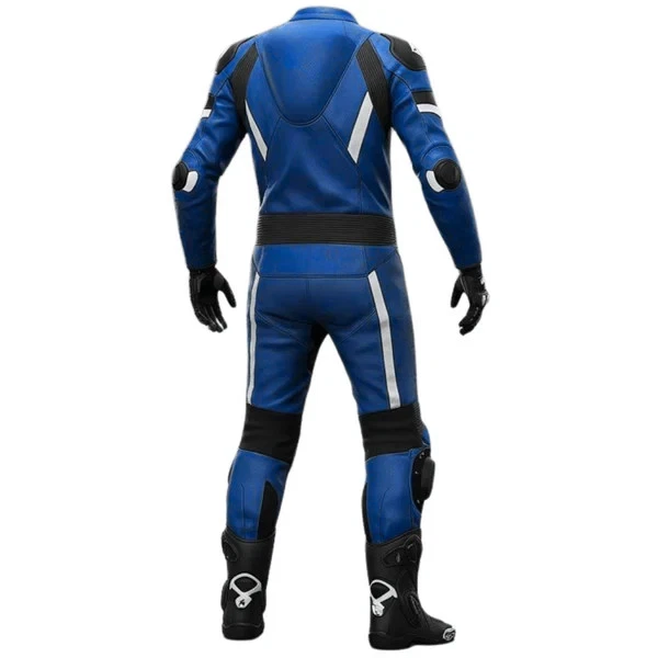 Traje de carreras de motocicletas Yamaha | Protección de armadura CE2 | Suite de cuero de vaca de 1 pieza Foto 2 de 4