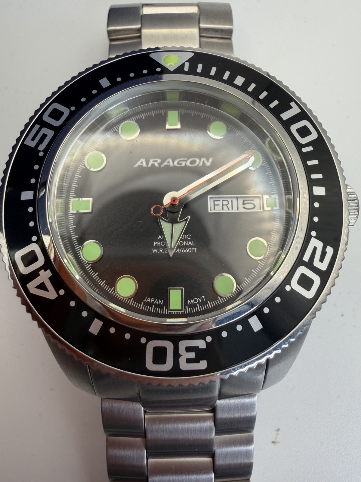 ARAGON Divemaster Automatic Watch Black Dial SII … - image 14