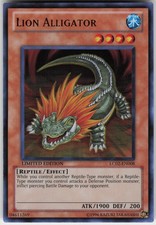 1st Ed Ultra Rare Lion Alligator LC02-EN008 Legendary Collection 2