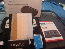 Nintendo Switch 2 Case JSAUX Shock Absorbent Case With Screen Protector Heys Top