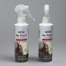 NO PICK'N 2 PACK For Chickens Hydrogel Spray 8 fl oz White