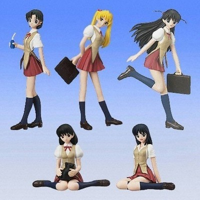 Bandai, HGIF, School Rumble, alle 5 Figuren Full Set