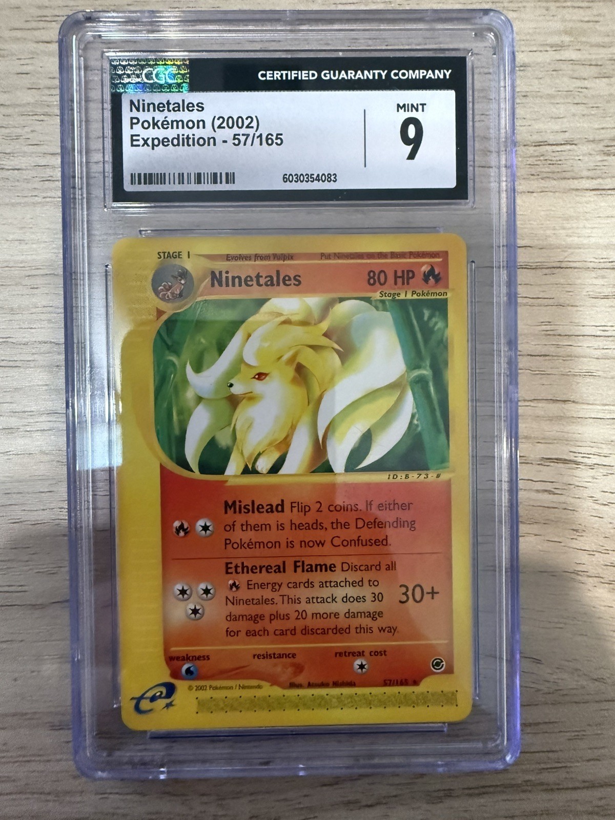 Ninetales #57/165 [EN] Rare Expedition Base Set 2002 E-Reader Pokemon CGC 9 Mint