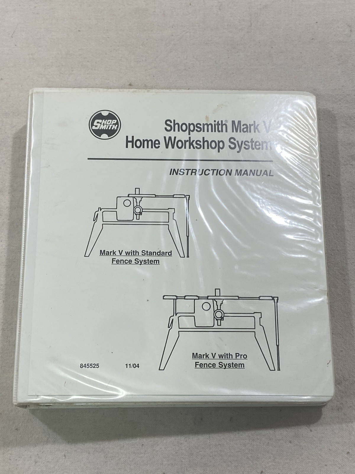 Shopsmith Mark V 520 Pro Fence Owner's Manual Instruction + Self Study Course