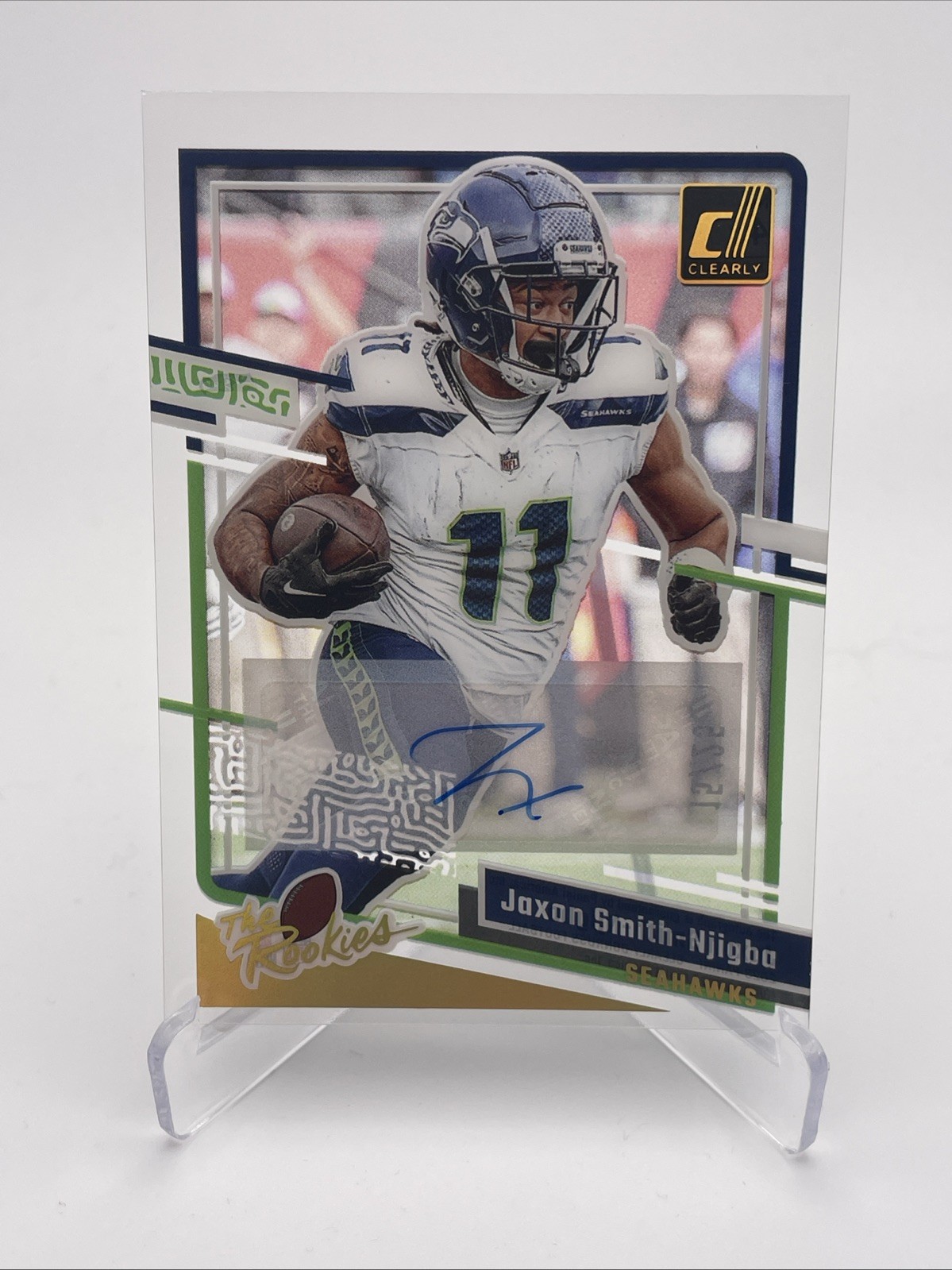 Jaxon Smith-Njigba Panini Clearly Donruss Clearly the Rookies #4 Autograph