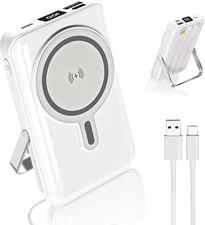 Magnetic Portable Charger Bank Built-In Cables,10000Mah USBC Power Bank 22.5W MA