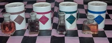 4 Vintage Ciro Paris Pure Perfumes  1-1/4 Dram  Mini Bottle Hat Box