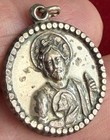 VINTAGE CREED ST JUDE JESUS MEDAL STERLING SILVER 925 PENDANT RELIGIOUS SAINT — photo 3