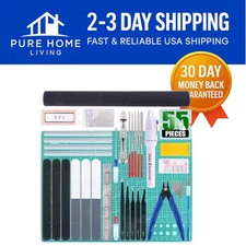 All-in-One 55-Piece Model Building Tools Kit for Gundam & Hobby Projects