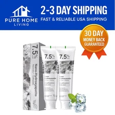 2Pcs Hydroxyapatite Toothpaste - Gentle Mint & Fluoride-Free for Sensitive Teeth