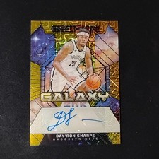 Day'ron Sharpe 2023-24 Obsidian Galaxy Ink Electric Etich Gold #GI-DAY /10 Nets