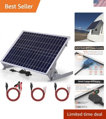 Versatile 30W Solar Power Charger with Built-In MPPT for Marine & Automotive Use