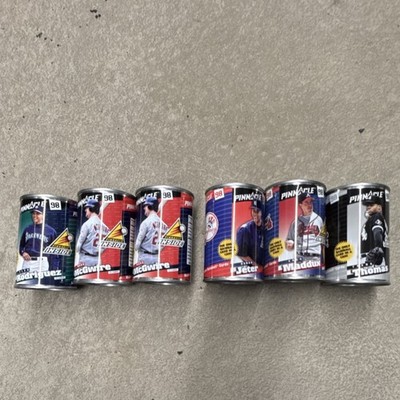 Pinnacle 1998 Baseball Player Pull Tab Beer Cans Lot of 6 Breweriana Collectible