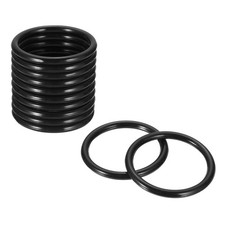 12Pcs Dream Catcher Rings, 1.7" Plastic Macrame Wreath Floral Round Hoop, Black