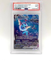 Carta pokemon Vaporeon Vmax swsh182 Italiano 2021 set Spada e scudo Promo PSA 9
