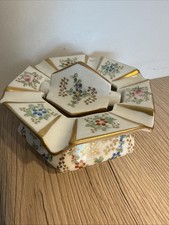 Vintage Schmuck  Dreh Deckel Dose, Aschenbecher? Frankreich, Porzellan, Rarit&auml;t