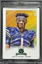 Justin Fields RARE ROOKIE RC CANVAS INVESTMENT CARD PANINI JETS MINT