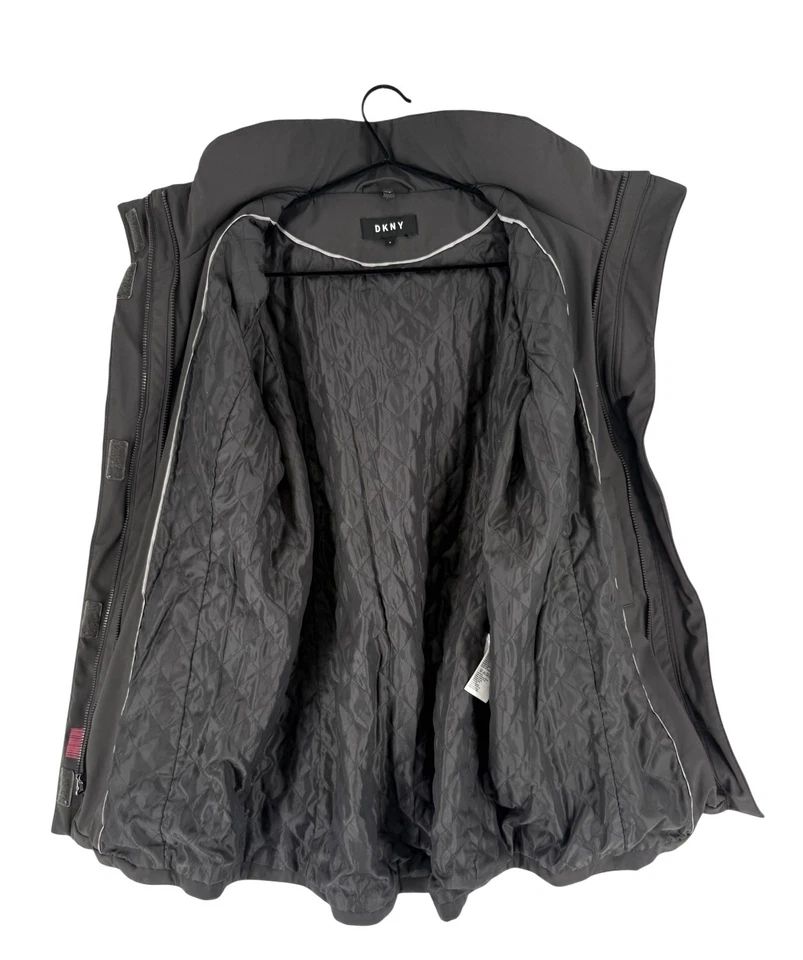 Chaqueta Abrigo de Lluvia Largo con Capucha DKNY Mujer Talla M Foto 3 de 4