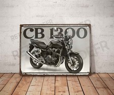 Vintage Blechschild Honda CB 1300 Schild Garage Dekoration Motorrad Deko