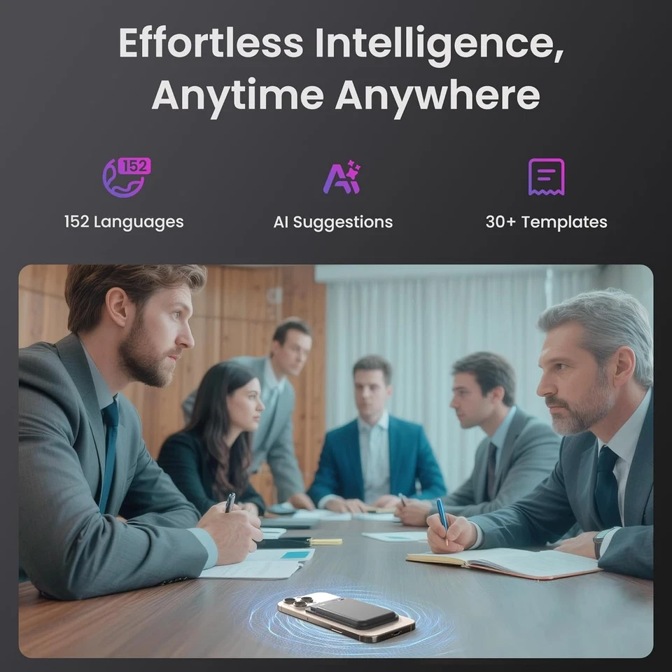 AI Voice Recorder with Playback, Digital Voice Recorder with Free Transcription, - Image 4 of 4