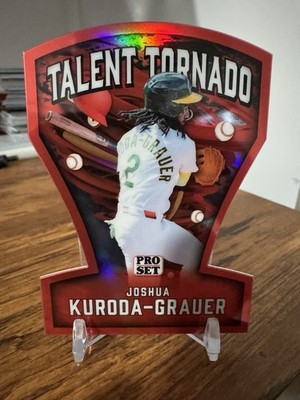 2026 Leaf Pro Set Metal Joshua Kuroda-Grauer Top Prospect RC #1/1 Talent Tornado
