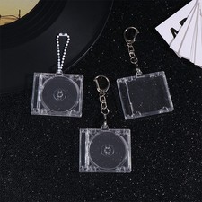 Peripheral Commemorative Blank Album Mini CD Case Keychain DIY Backpack Pendant