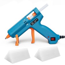 Tilswall Hot Glue Gun Kit 50W Mini Melt Gun with 75pcs 130mm Glue Sticks for 0.21 per stick