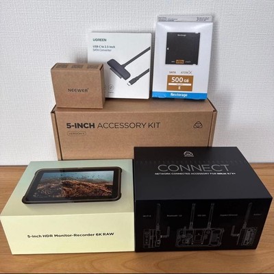 Atomos NINJA V+ HDMI Recorder Bundle 500GB SSD, Netzwerk Kit, Extras