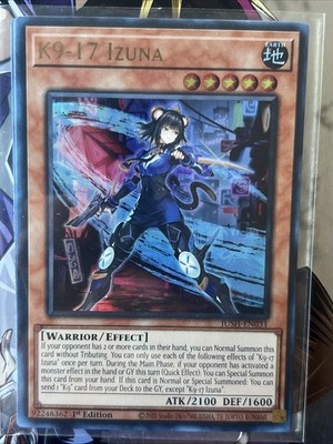 Yugioh! K9-17 Izuna Ultra Rare JUSH-EN031 Justice Hunters  Near Mint