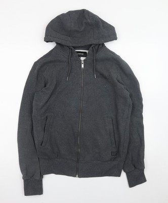 Firetrap Herren Hoodie Grau Full Zip XS Classic Fit