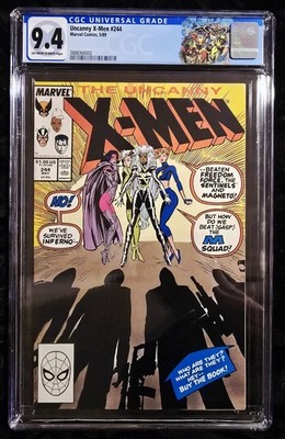 UNCANNY X-MEN #244 CGC 9.4 1989 Comic Book Marvel 1st Appearance Jubilee