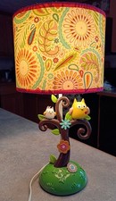 Lambs  Ivy Dena Happi Tree Owl Baby Nursery Lamp Girls Room Pink Paisley