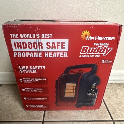Mr. Heater Buddy MH9BX Portable Propane Radiant Heater 4,000-9,000 BTU New OPEN!