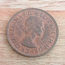 Elizabeth II (1952-2022) 1960 Farthing Coin BN Brown Colour, Uncertified