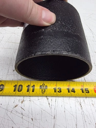 Jones Stephens C38014 4" x 3-1/2" No Plug Plain End Cast Iron Clean Out New - Picture 3 of 3