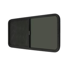 RV/Camper Window - 24" W x 20" H Tempered Glass with Screen, Built-in Shade -...