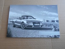 Audi A5 & S5 Cabriolet Original colour sales brochure