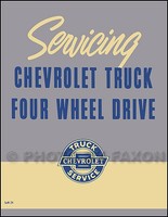 1957 Chevy Pickup Truck 4WD 4X4 Shop Manuell Chevrolet 4 Rad Fahr Reparatur Buch