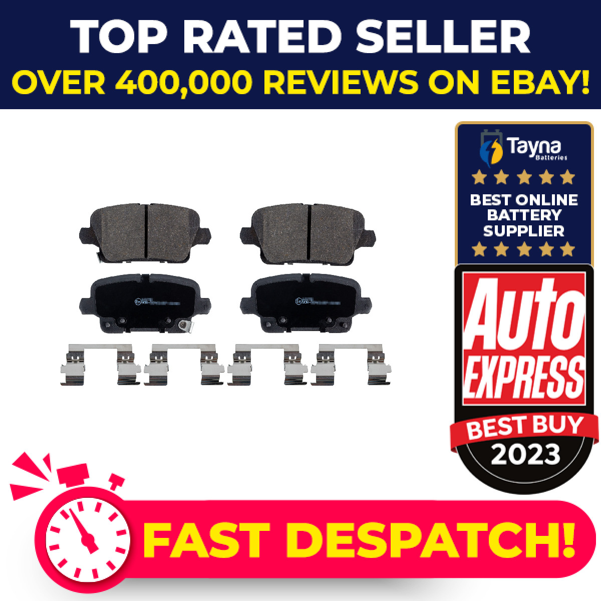 Brake Pads Set fits OPEL INSIGNIA 1.6 Rear 2018 on D16SHT Blue Print 013517694