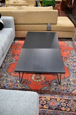 Tavolino Da Salotto In Legno Nero Diesel Per Moroso Piedini Ferro 70 X 140 X 29