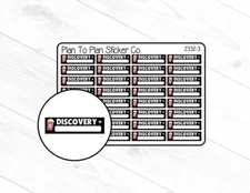 2332-3~~Discovery+ Boxes Planner Stickers.