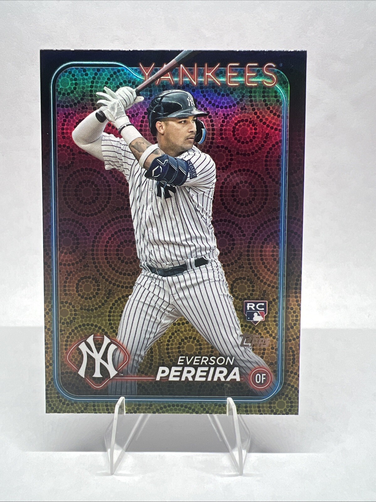 2024 Topps Everson Pereira Summer Holiday Foil Rookie RC #461 Yankees