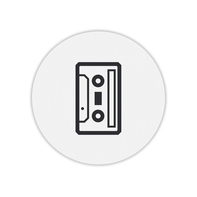 Round Mouse Pad Print Cassette Ebay