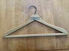 ADVERTISING WOOD HANGER THE KLEINHANS CO BUFFALO  S GREATEST CLOTHIERS HOUSTON TX